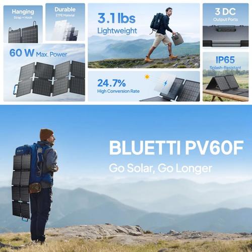 BLUETTI SORA 60 FOLDABLE SOLAR PANELS | 60W