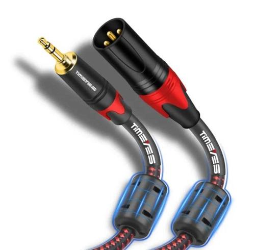 MALE XLR TO 3.5MM TRS CABLE WITH SHEILDING FROM SPEAKER TO SKAA AKIKO / RUSH 1M