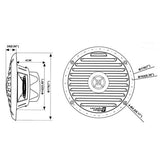 CERWIN VEGA RPM XED 6.5" 2-WAY COAXIAL MARINE SPEAKERS 250W RMS (PAIR)