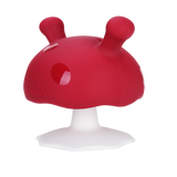 Mushroom Teether - Chimney Red - Mombella