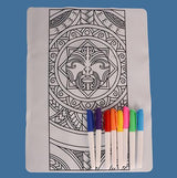 KOHA Create Washable Colouring Mat (Sun Design)