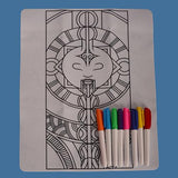 KOHA Create Washable Colouring Mat (Moon Design)