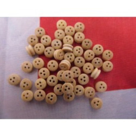 Wooden dead eyes 5mm, pack of 50, essential for ship model rigging, enhancing durability and authenticity.
