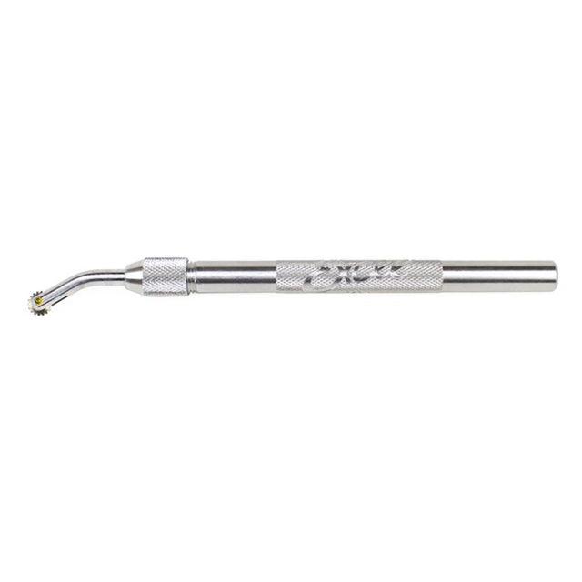 Alum Handle 6.5mm Pounce Wheel for precise tracing, crafting, and perforating on fabric, leather, and paper.