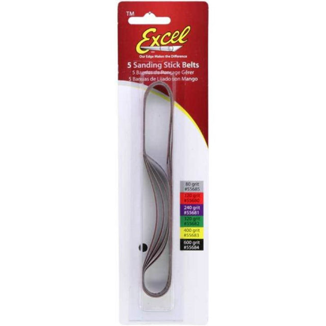 High-quality #600 grit sanding belts for woodworking, ideal for achieving smooth finishes and versatile in various materials.