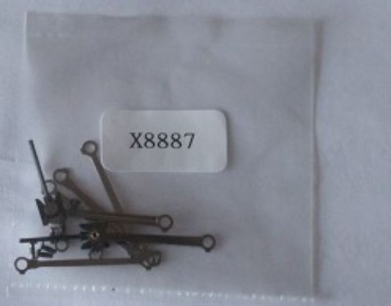 Hornby Valve Gear Set for 1/76 scale model trains, enhancing the realism of steam locomotives and classic engines.