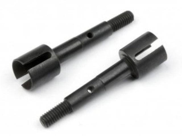 High-quality 5x40mm radio control axles for enhanced durability and performance in RC vehicles like SAVAGE XS and BULLET.