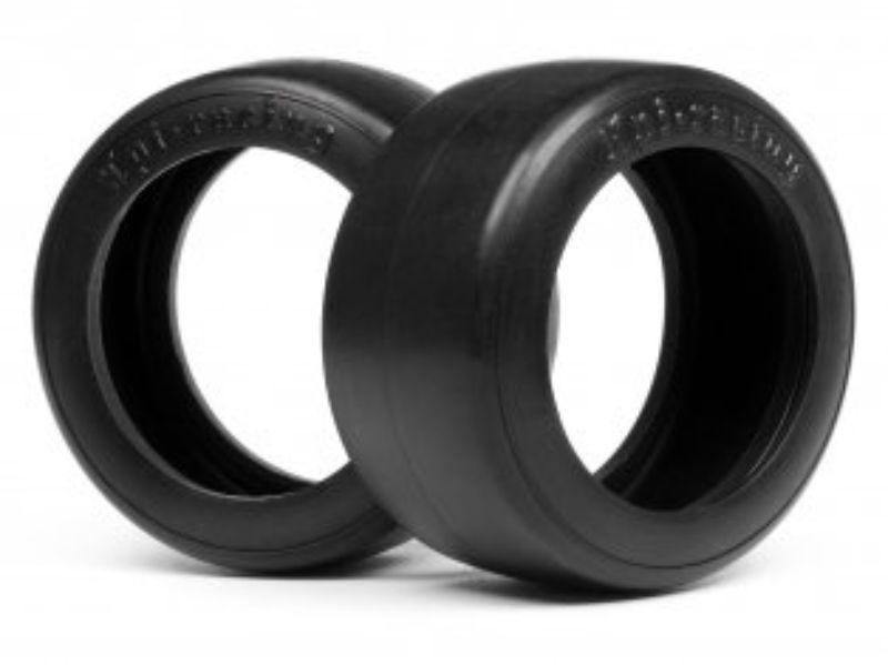 Vintage Slick W31mm drift tyres for RC cars, designed for style and performance with maximum grip and easy installation.