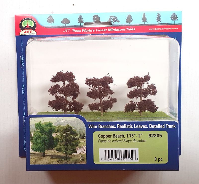 JJT Model Scenery - Copper Beach Trees 44- 50mm(3)