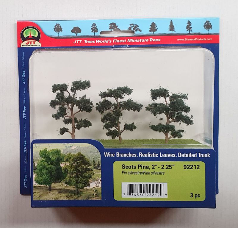 JJT Model Scenery - Scot Pine Trees 50- 57mm (3)