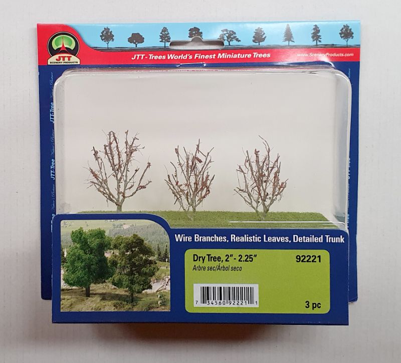 Realistic JJT Model Scenery Dry Trees, 50-57mm, ideal for enhancing model landscapes with autumn charm.