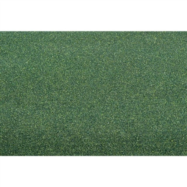 Rich dark green grass mat measuring 635x483mm, perfect for enhancing model layouts and dioramas with realistic landscaping.