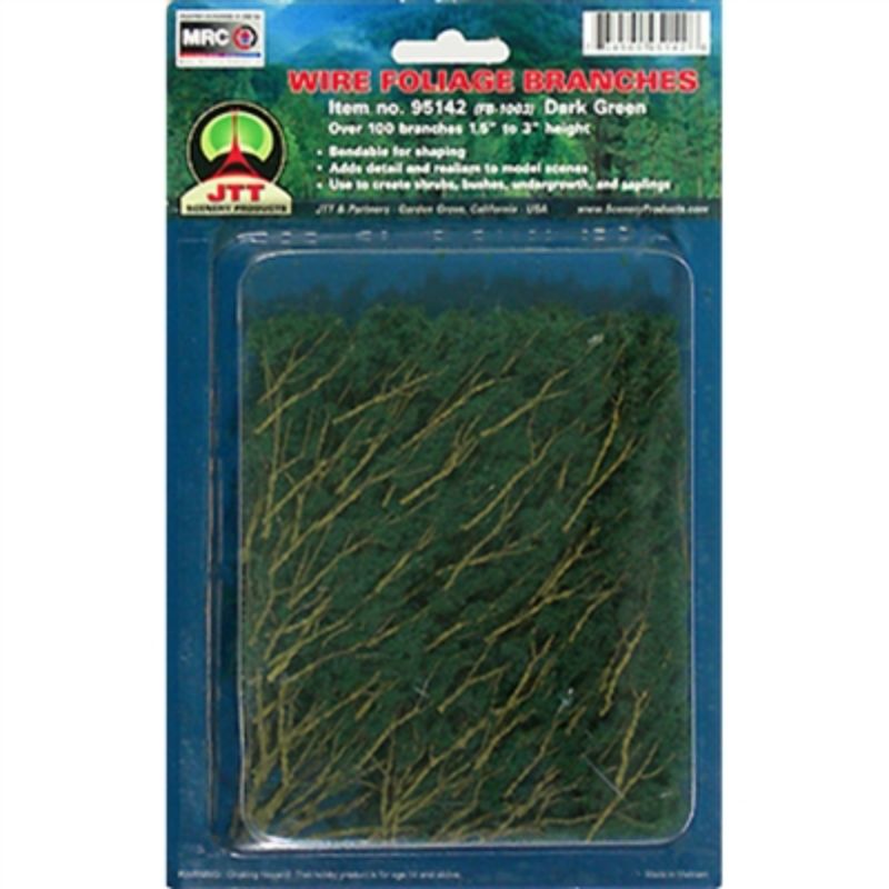 JJT Model Scenery - 38-75mm Dk Grn Brnchs(60)R8859