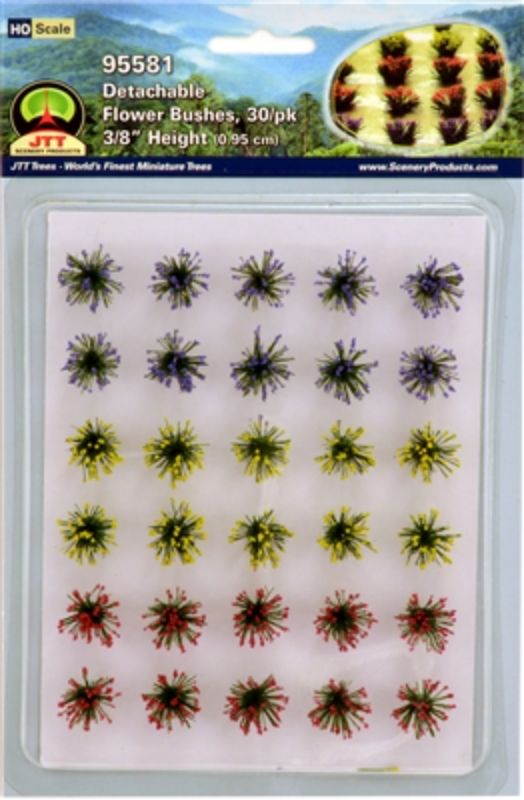 JJT Model Scenery - HO: Detachable FlowerBush(30