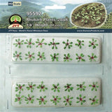 Realistic HO scale rhubarb model, vibrant colors for enhancing dioramas and model railway scenes. Perfect for natural landscapes.