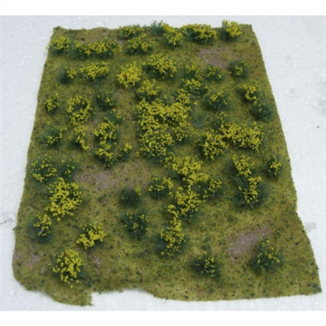 Vibrant floral patterned scenery sheet, 125x175mm, perfect for enhancing model landscapes and dioramas.