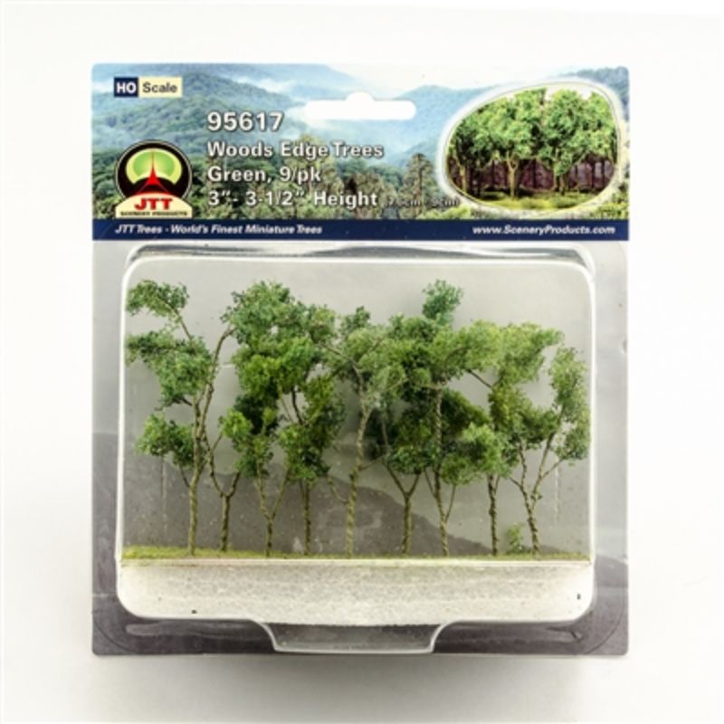 JJT Model Scenery - HO: Wood Edge Trees Gren (9)
