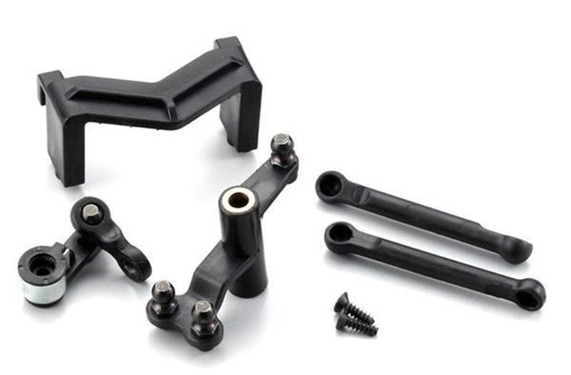 Kyosho Sndmstr Steering Crank: enhances RC car steering response with precision, durability, and easy installation.