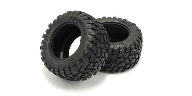 High-performance Kyosho Rage 2.0 RC tyres designed for superior grip, stability, and traction across various terrains.