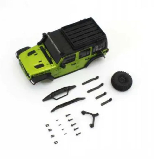 Kyosho MX-01 Body Set: Jeep WranglerG, featuring a rugged design for enhanced RC vehicle aesthetics and performance.