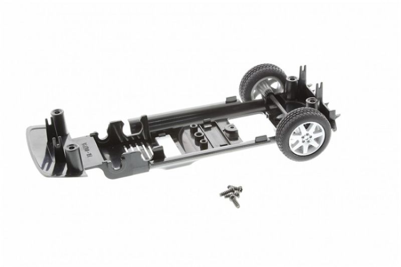 Scalextric C2808+ Range Rover chassis for 1/32 slot cars, designed for performance and seamless integration in racing setups.