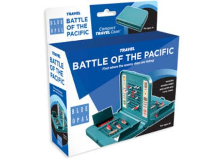 Blue Opal - Travel Battle Game featuring double-sided Play Grid and two fleets for strategic naval warfare on-the-go.