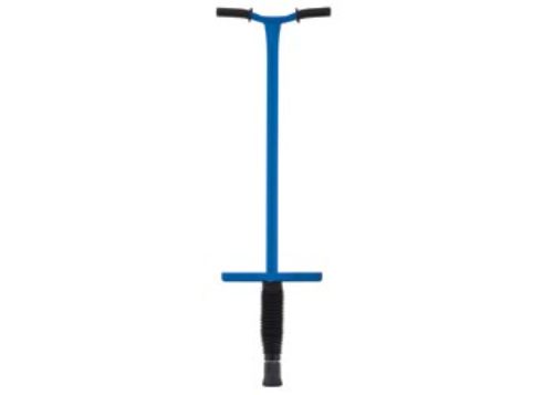 Brightly colored Orbit Junior Jack Hammer pogo stick for ages 3-7, crafted from heavy-duty metal for safe, energetic play.