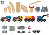 BRIO Set - Rail & Road Loading Set 32 pieces