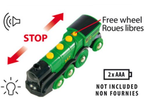 BRIO BO - Big Green Action Locomotive