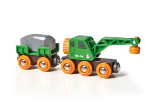 BRIO Vehicle - Clever Crane Wagon 4 pieces