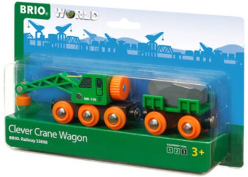 BRIO Vehicle - Clever Crane Wagon 4 pieces