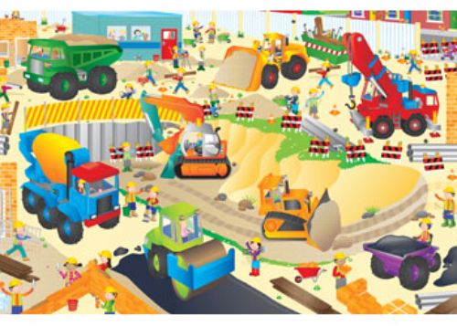 Galt - Construction Site Giant Floor Puzzle