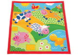 Large multi-sensory farm playmat featuring 6 interactive farm friends, perfect for newborns and toddlers.