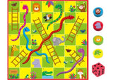 Galt Giant Snakes and Ladders Puzzle is a 36-piece floor puzzle for 2-4 players, promoting fun, learning, and social interaction.