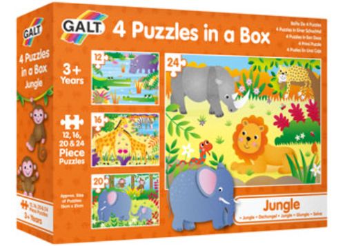 Galt - 4 Puzzles in a Box - Jungle