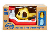 Green Toys - Rescue Boat and Helicopter