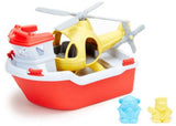 Green Toys - Rescue Boat and Helicopter