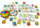 Colorful educational game for kids featuring squeaky dinosaurs, ideal for counting and observation skills development.