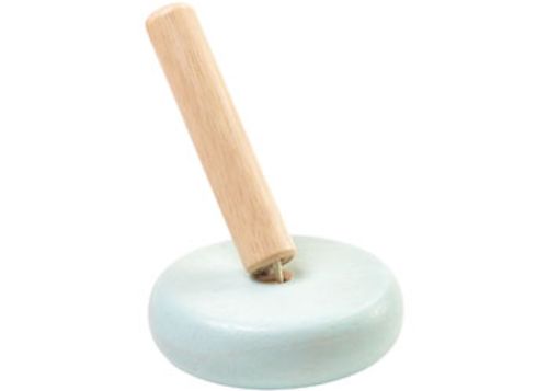 Pastel stacking rings on a foldable rod, promoting fine motor skills and cognitive development for toddlers.