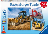 Puzzle - Ravensburger - Digger at Work! 3x49pc