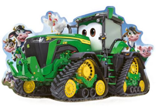 Puzzle - Ravensburger - John Deere Tractor Shaped Puzzle 24pc