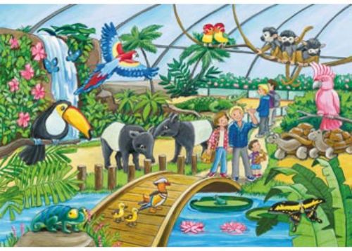 Puzzle - Ravensburger - WEarly Learing Centreome to the Zoo Puzzle 2x24pc