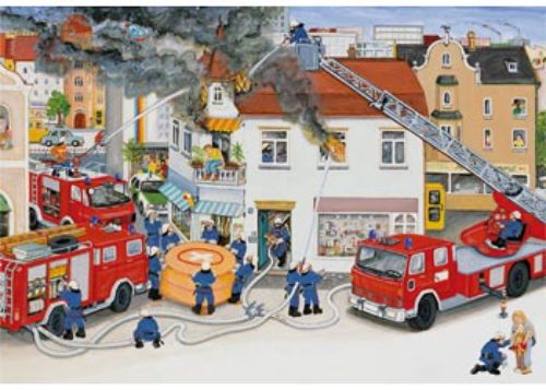 Puzzle - Ravensburger - Busy Fire Brigade Puzzle 2x24pc