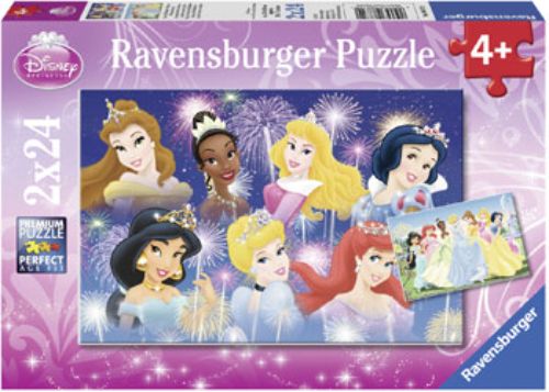 Puzzle - Ravensburger - Disney Princesses Gathering 2x24pc