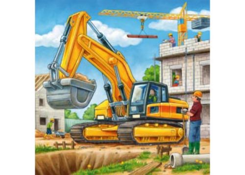 Puzzle - Ravensburger - Construction Vehicle Puzzle 3x49pc