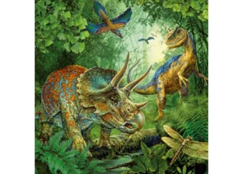 Puzzle - Ravensburger - Dinosaur Fascination Puzzle 3x49pc