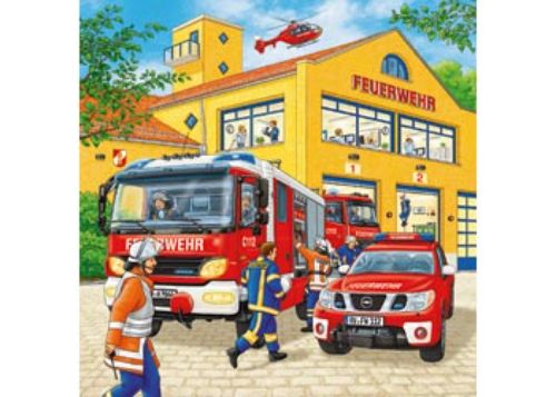 Puzzle - Ravensburger - Fire Brigade Run Puzzle 3x49pc