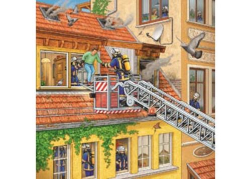 Puzzle - Ravensburger - Fire Brigade Run Puzzle 3x49pc