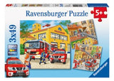Puzzle - Ravensburger - Fire Brigade Run Puzzle 3x49pc