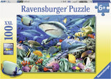 Puzzle - Ravensburger - Reef of the Sharks Puzzle 100pc